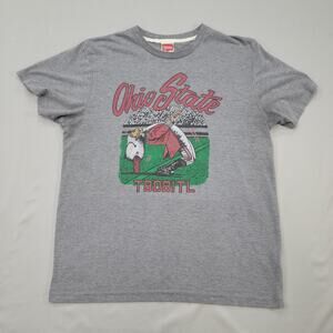 Homage Ohio State Buckeyes TBDBITL Graphic Tee Shirt Gray Size M Vintage Style